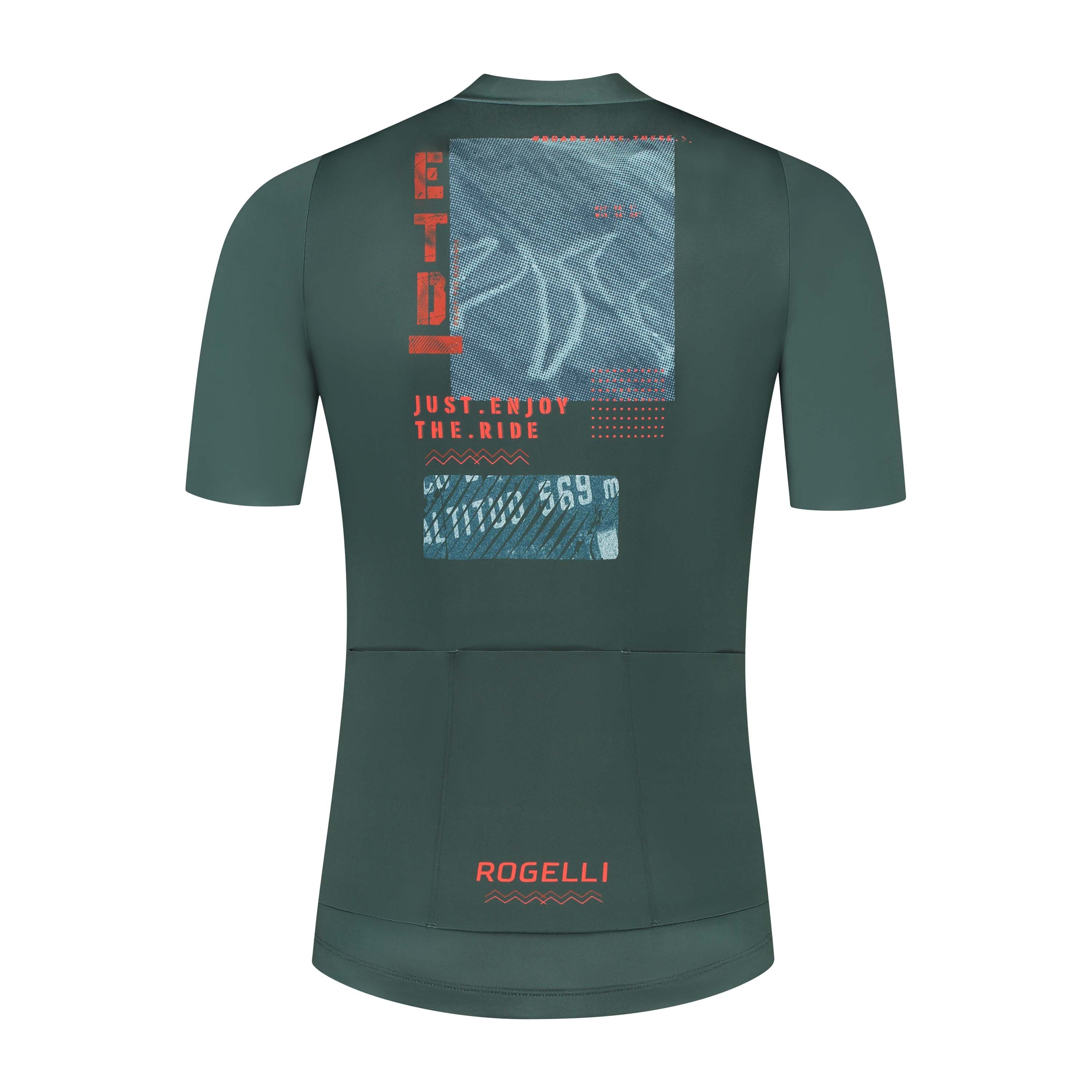 Rogelli S.O.L. Blau/Orange Herren Radtrikot Kurzarm