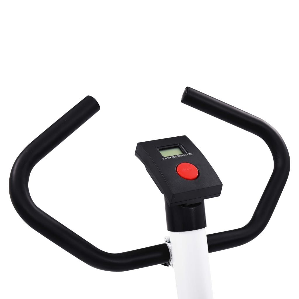 vidaXL Heimtrainer Heimtrainer mit Gurtwiderstand Weiß