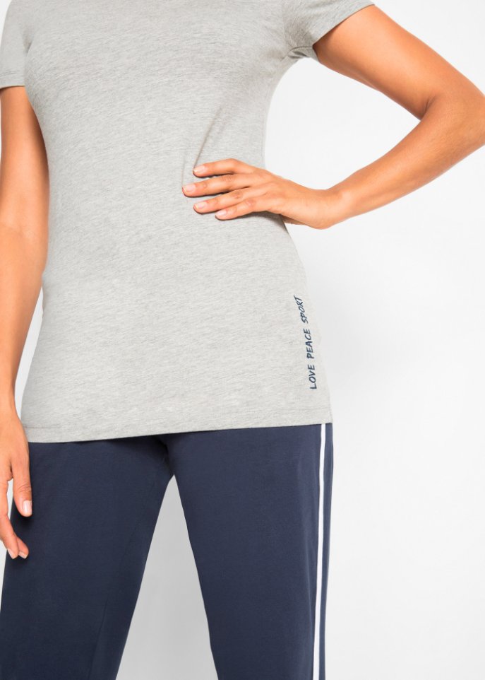 Sport-Longshirt mit Baumwolle (2er Pack)