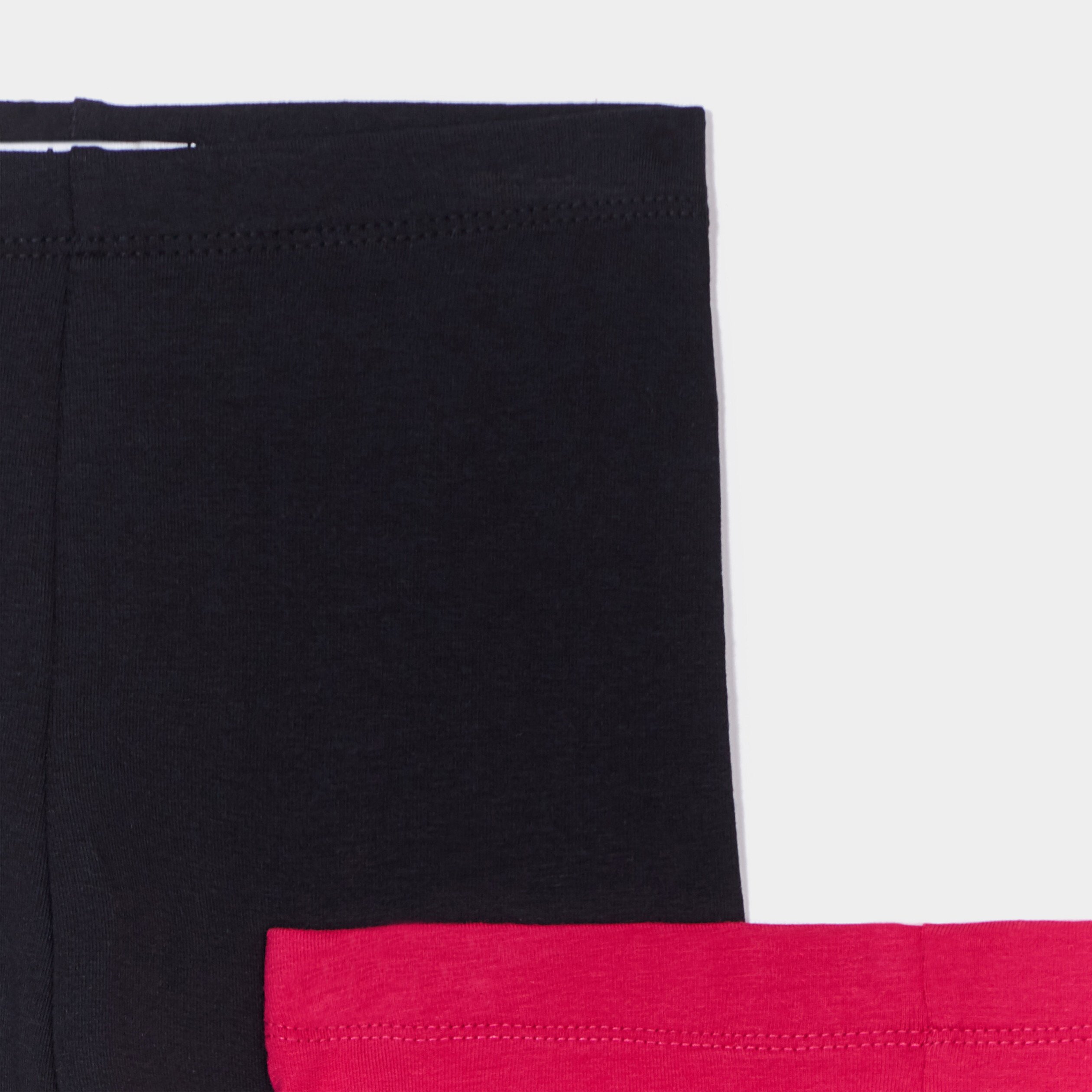 Lot 2 leggings coton noir fille | La Halle