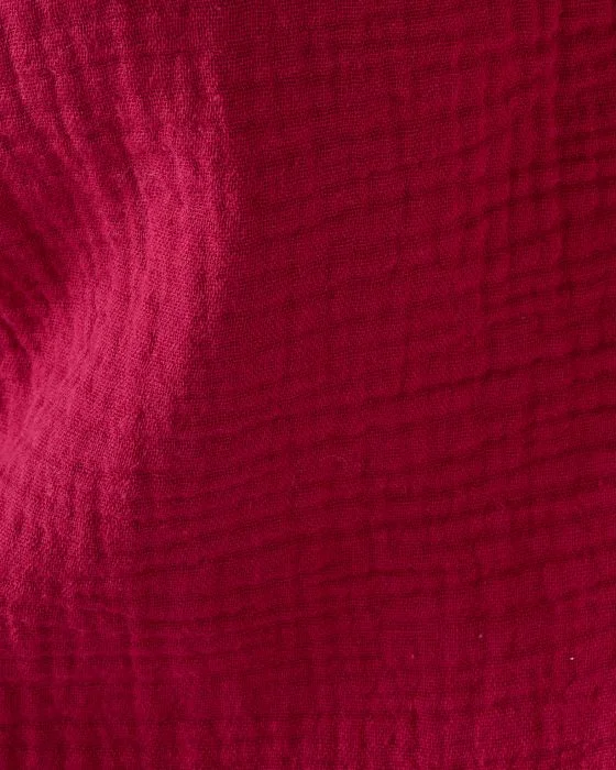 Chemisier à volants gaze de coton