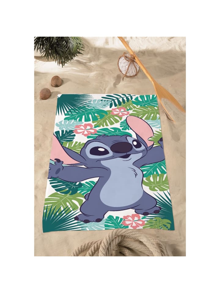 Lilo & Stitch Lilo & Stitch Badehandtuch für Kinder – Kuscheliges Strandtuch in Mehrfarbig günstig kaufen 70x140 cm