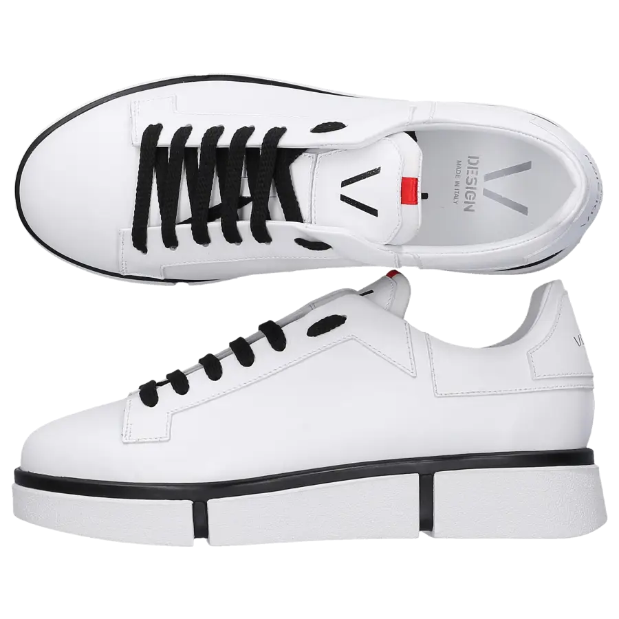 V Design - Sneaker low WPIC01 Kalbsleder - weiß