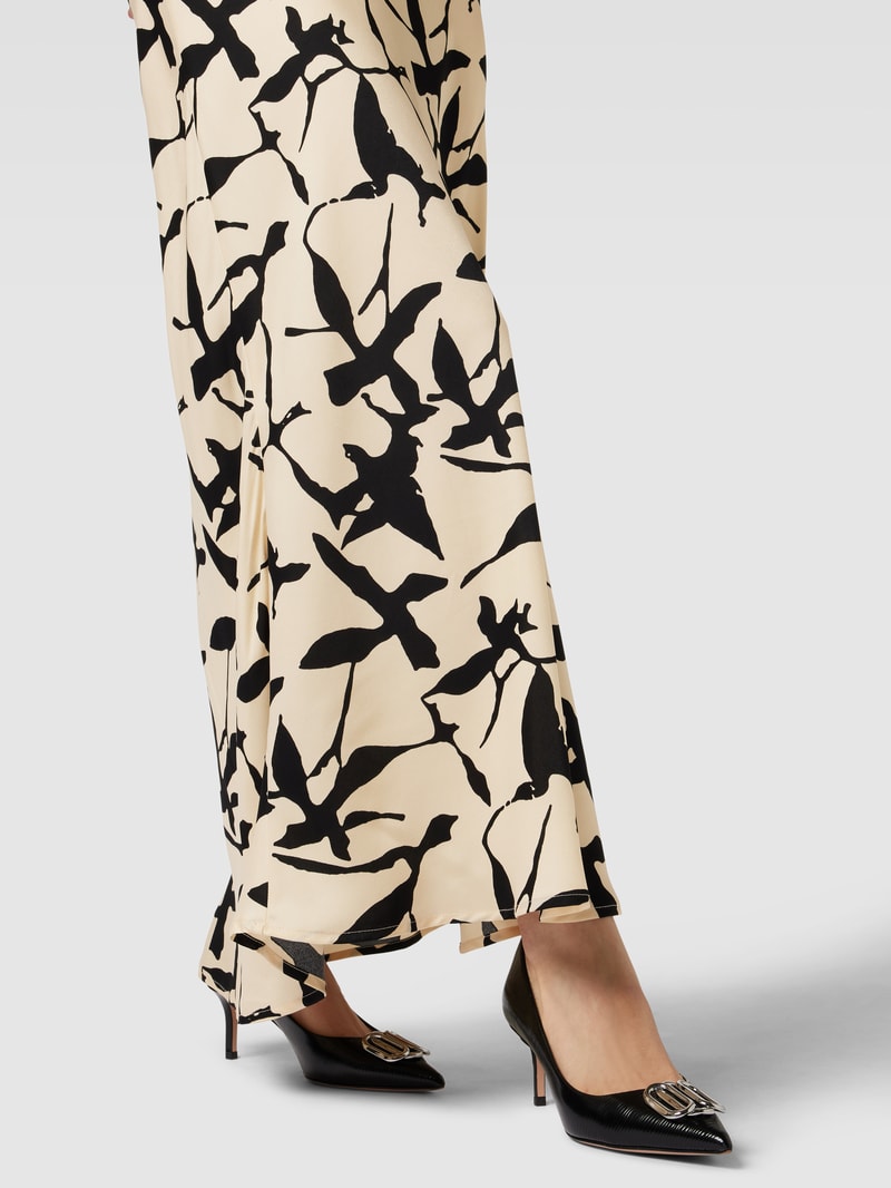 Maxirock mit Allover-Print Modell 'ASTRID' in black