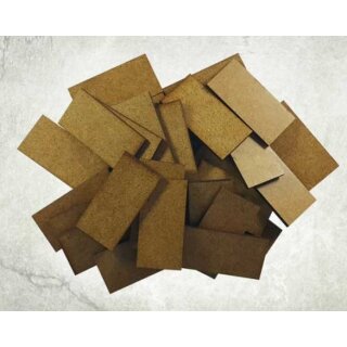 HDF Bases Rectangle 50x25mm (30)