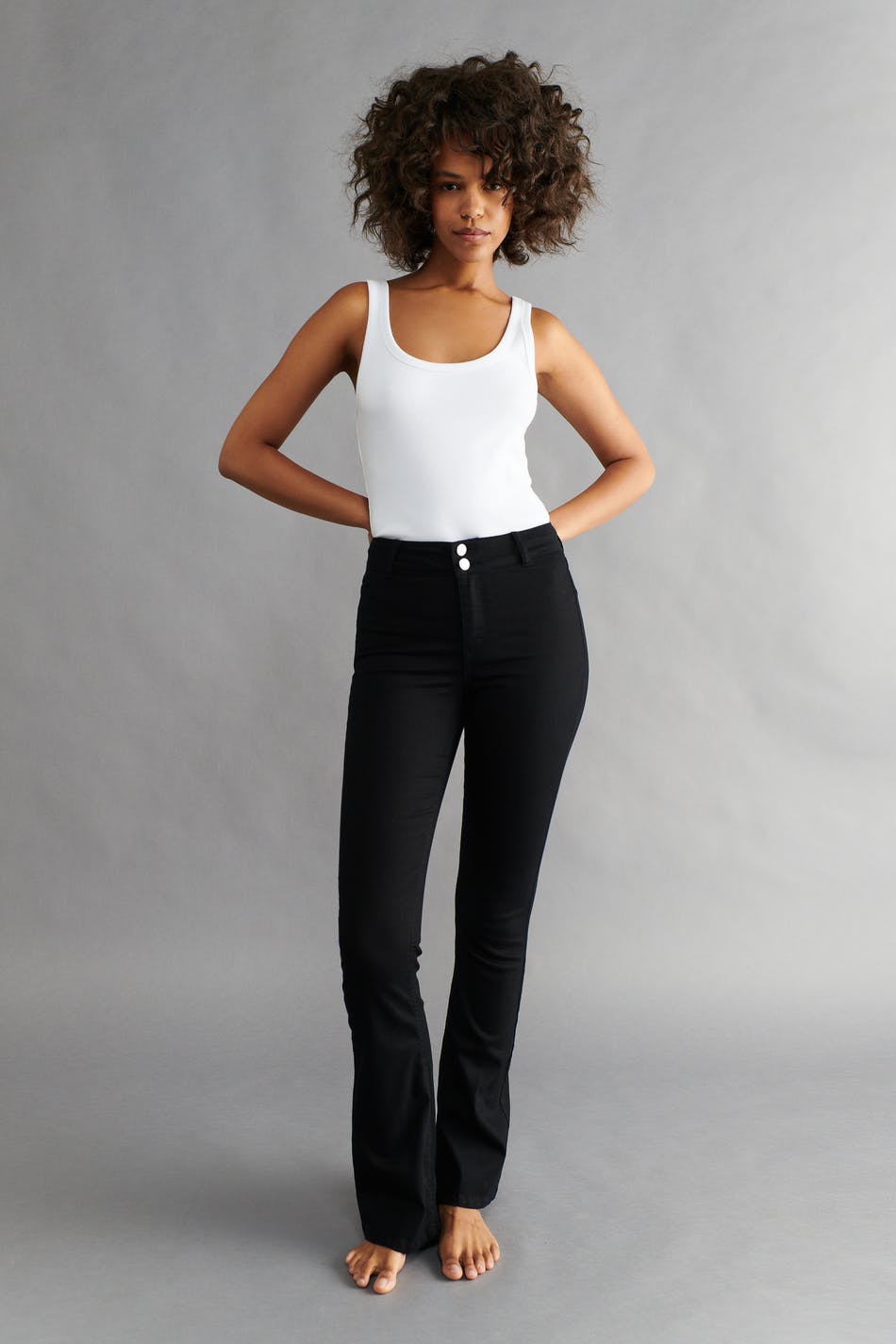 Skinny flare jeans