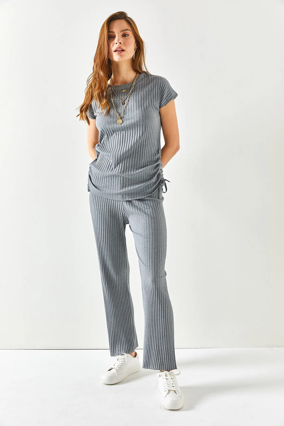 Olalook  Zweiteiler - Grau - Oversized