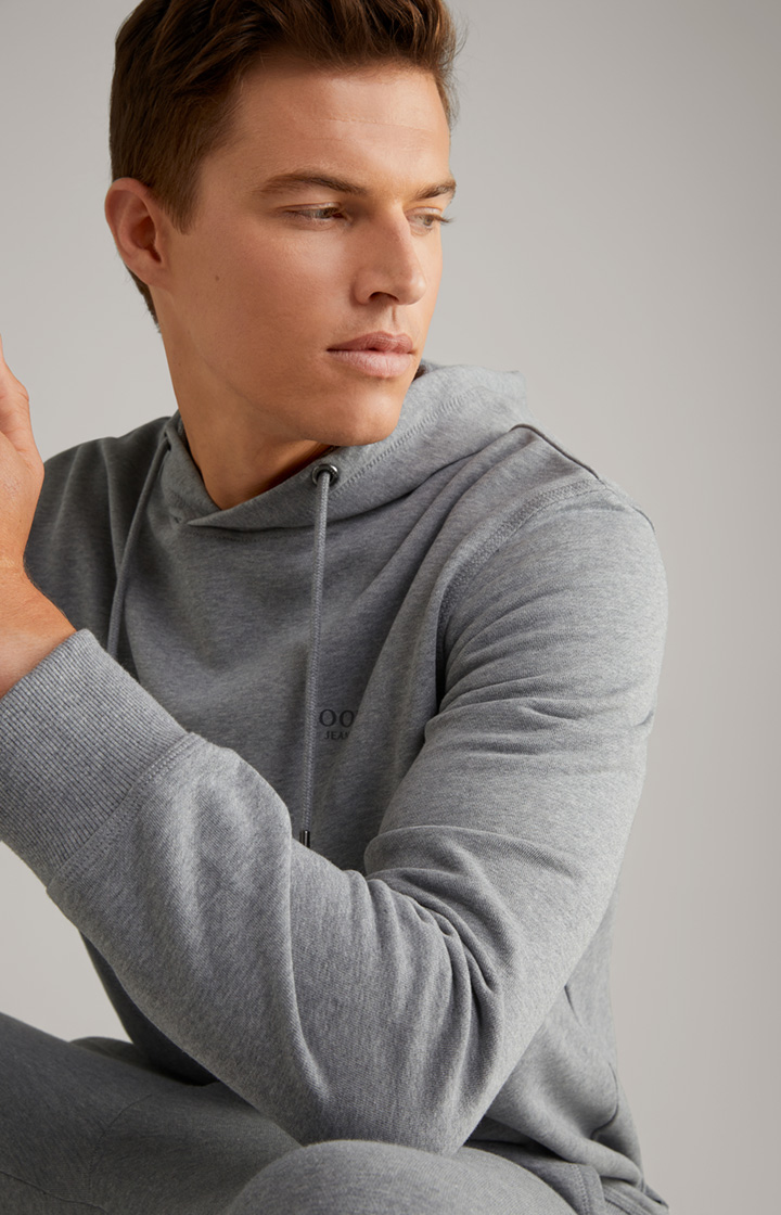 Hoodie Samuel in Grau meliert