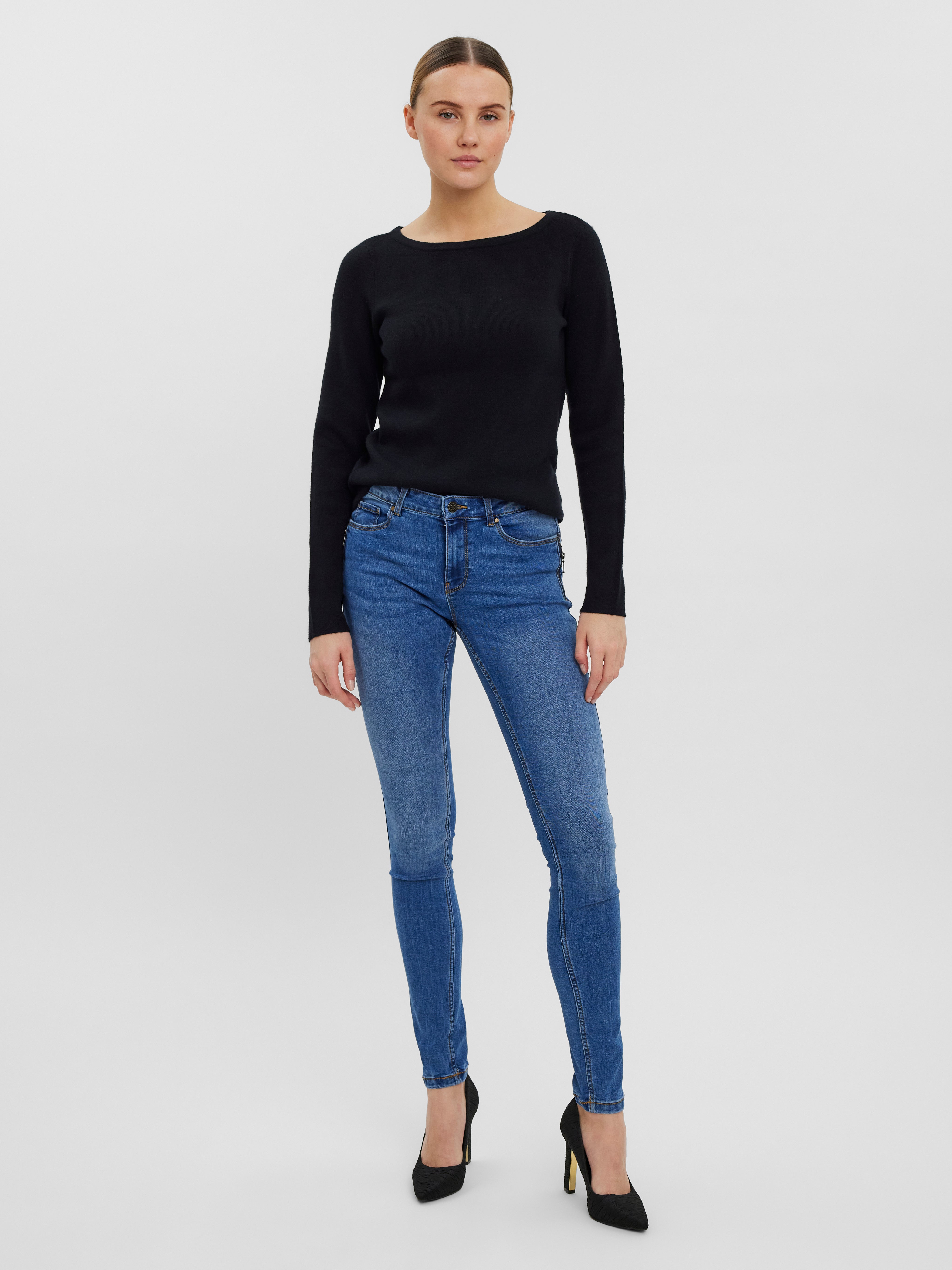 VMSEVEN Mid Rise Slim Fit Jeans