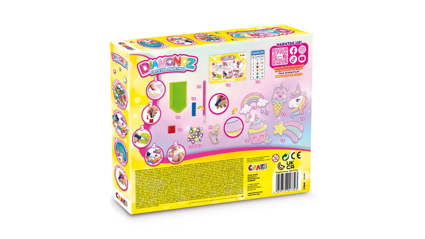 DIAMONDZ CRYSTAL PAINTING Keychain Set Unicorn
