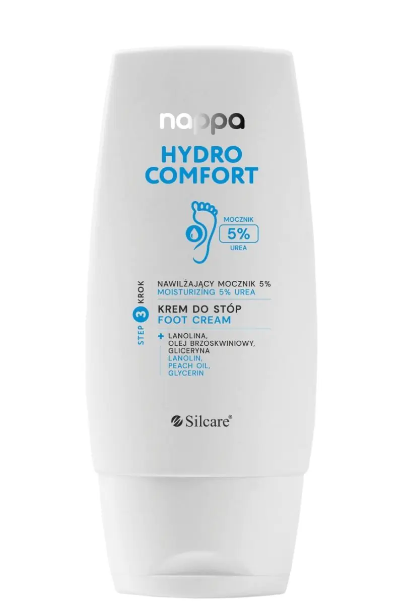 „Nappa Hydro Comfort“ drėkinamasis pėdų kremas su 5 % šlapalo