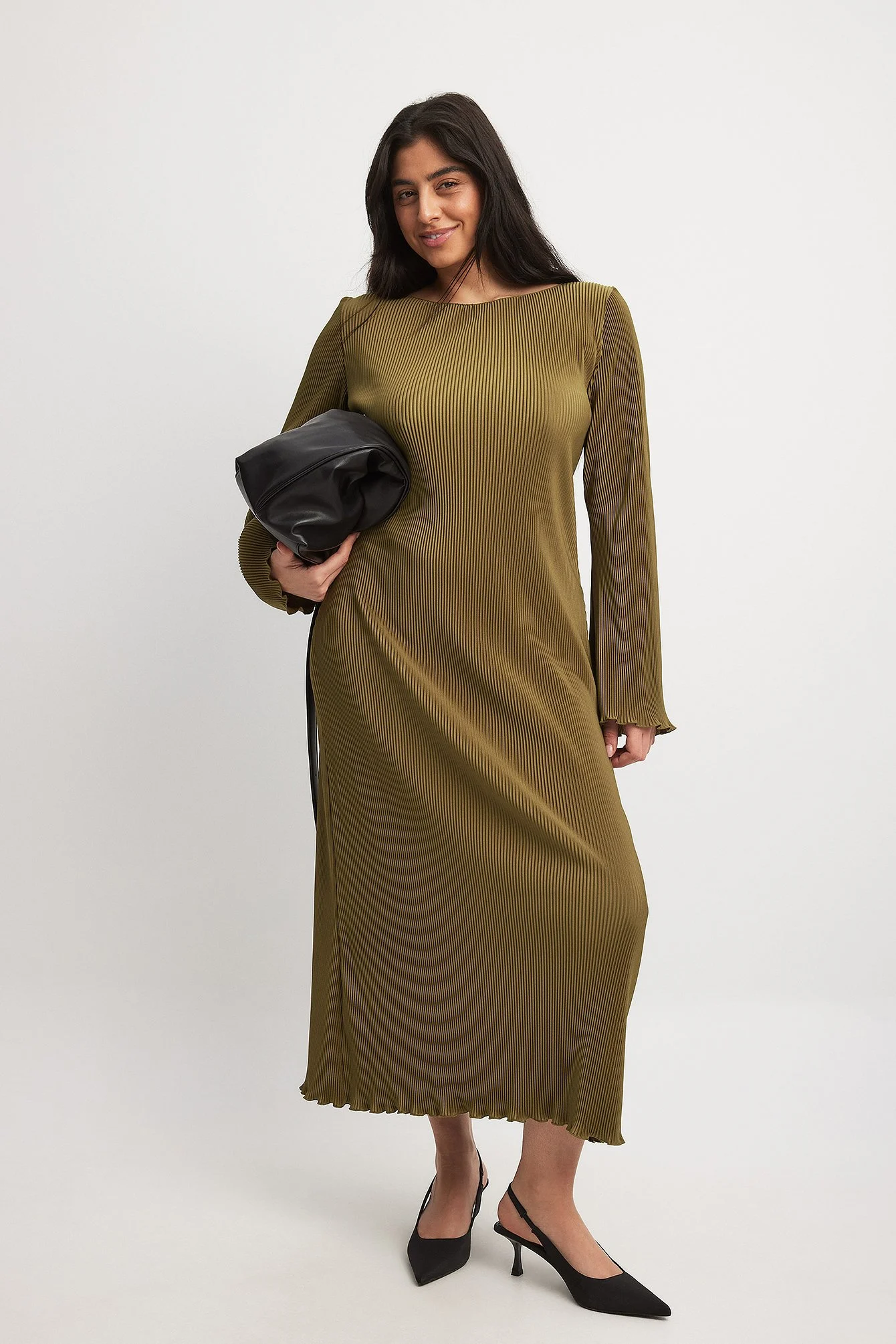 Midikleid mit Falten