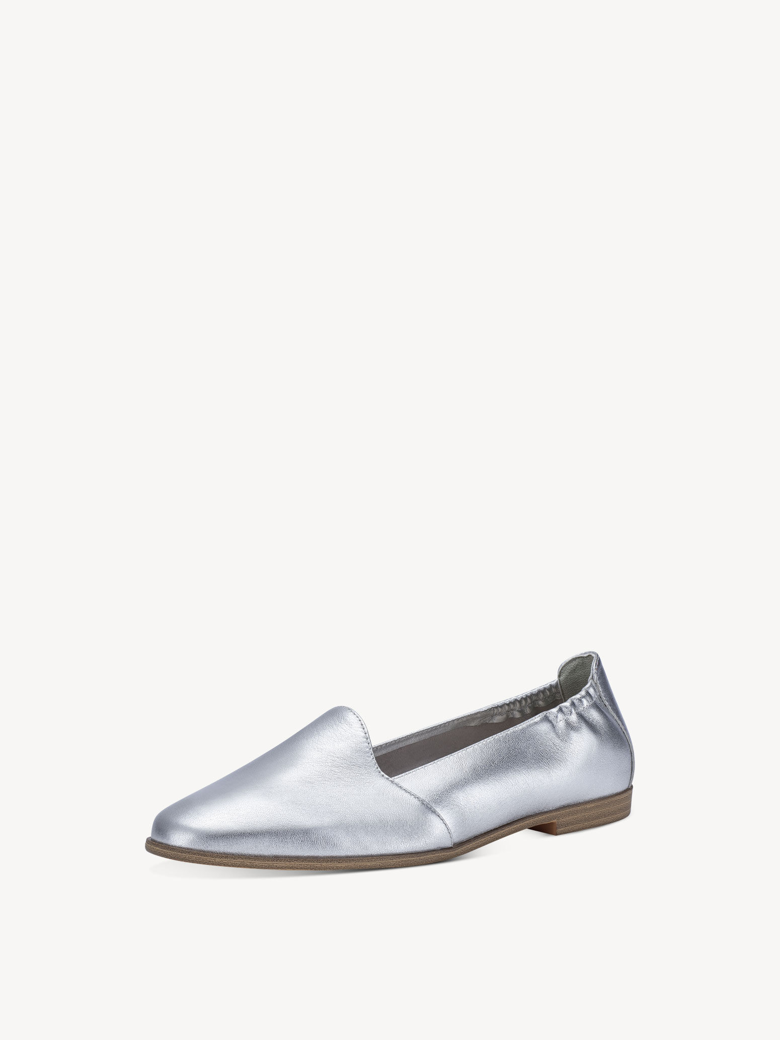 Slipper en cuir - métallique