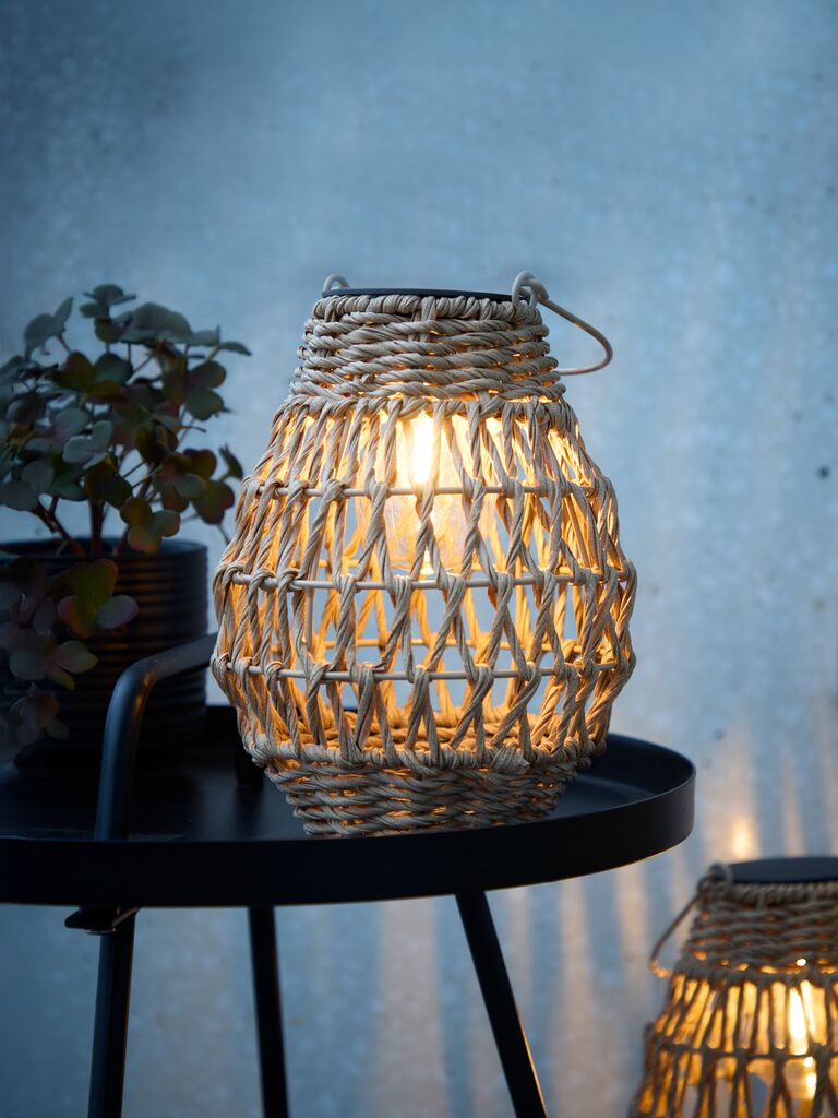 BREMSE BREMSE oppladbar lampe Ø18xB22cm naturlig farge