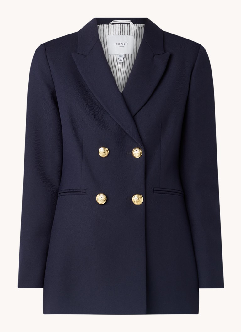 Blazer doppiopetto LKBennett Mariner con tasche a filetto