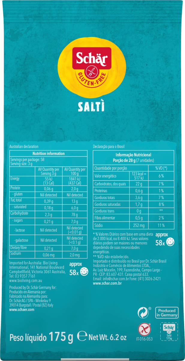 Cracker, \Salti\ mit Meersalz, 175 g