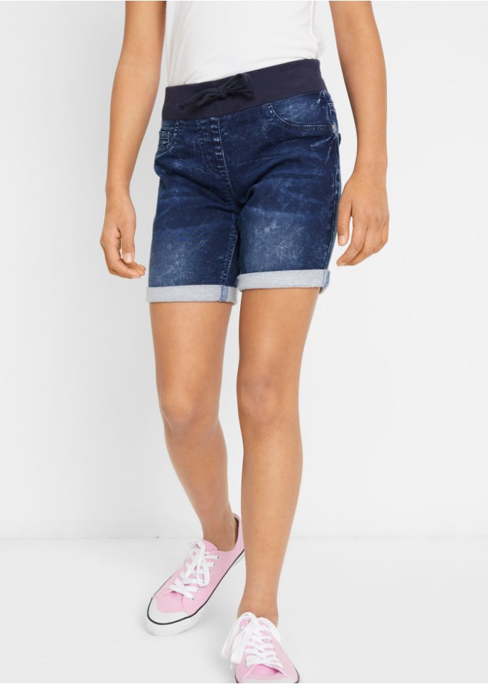 Mädchen Sweatjeans-Shorts