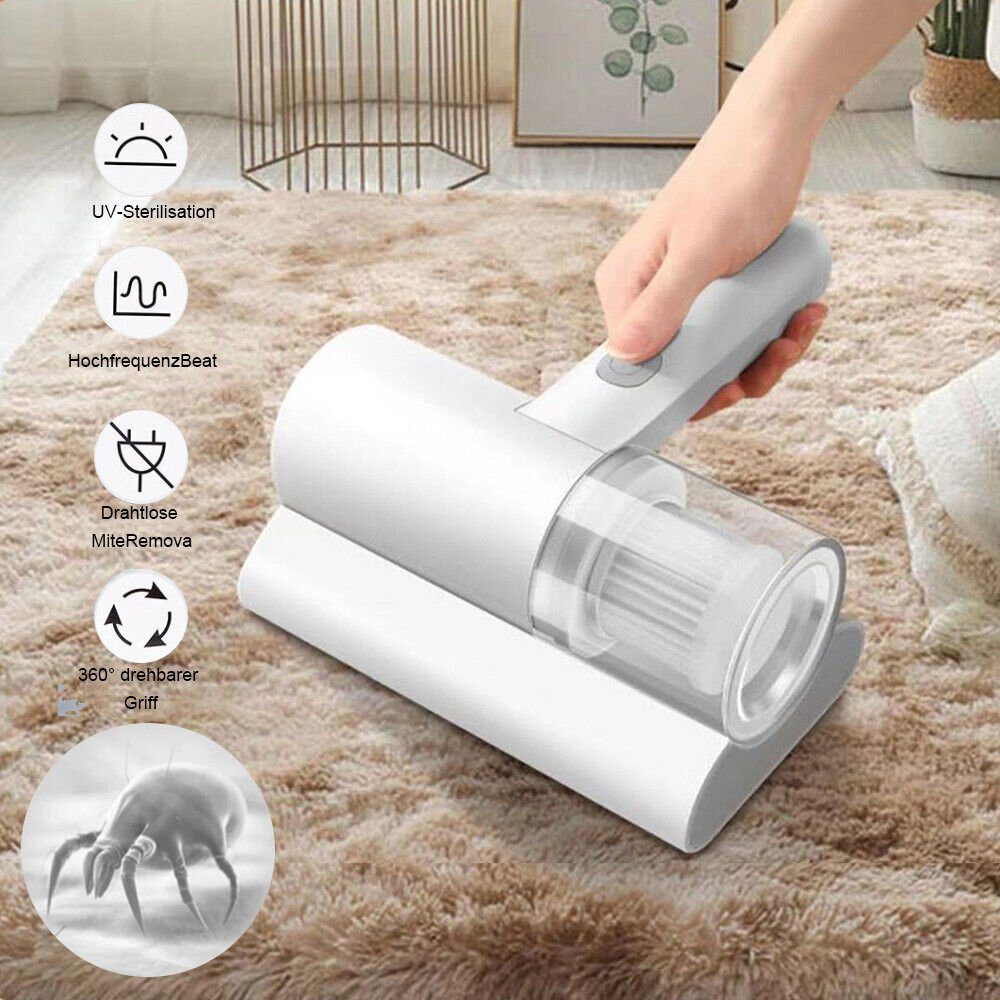 Yoyaxi Matratzenreinigungsgerät Kabelloser Handstaubsauger mit hoher Saugkraft und UV-Reinigung, - Hohe Saugkraft von 10 kPa für gründliche Reinigung