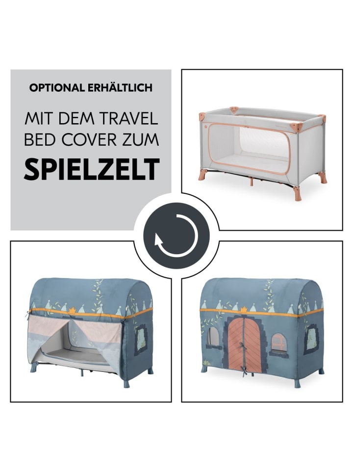 Hauck Reisebett Dream N Play Plus (mit seitlichem Einstieg) in grau,orange günstig kaufen onesize