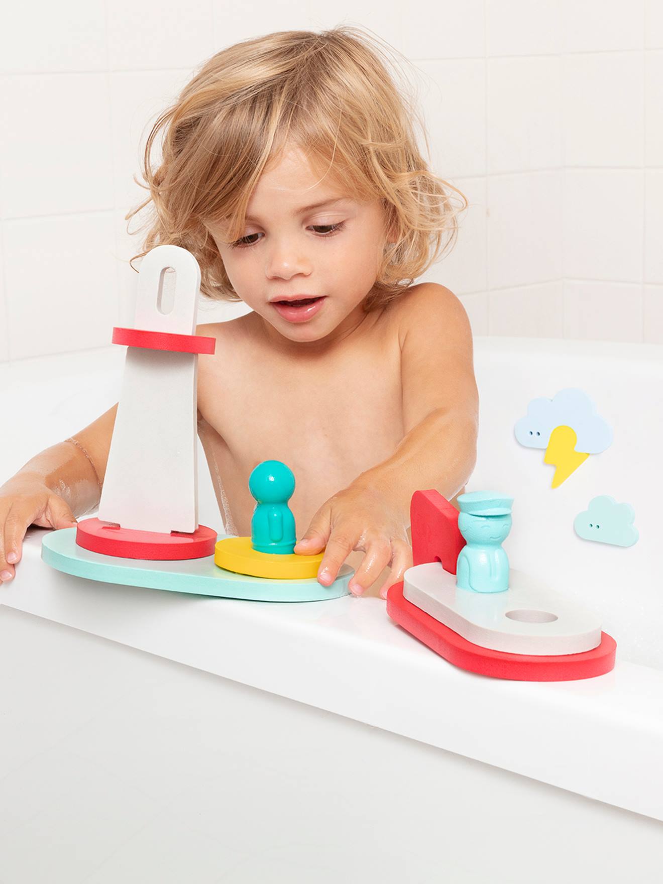 Quut Baby Badewannenpuzzle FRIENDS QUUT - mehrfarbig