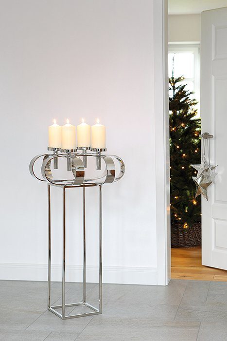 Fink Standkerzenhalter GORDEN (1 St), Kerzenständer für Dekokranz Gorden D. 49 cm