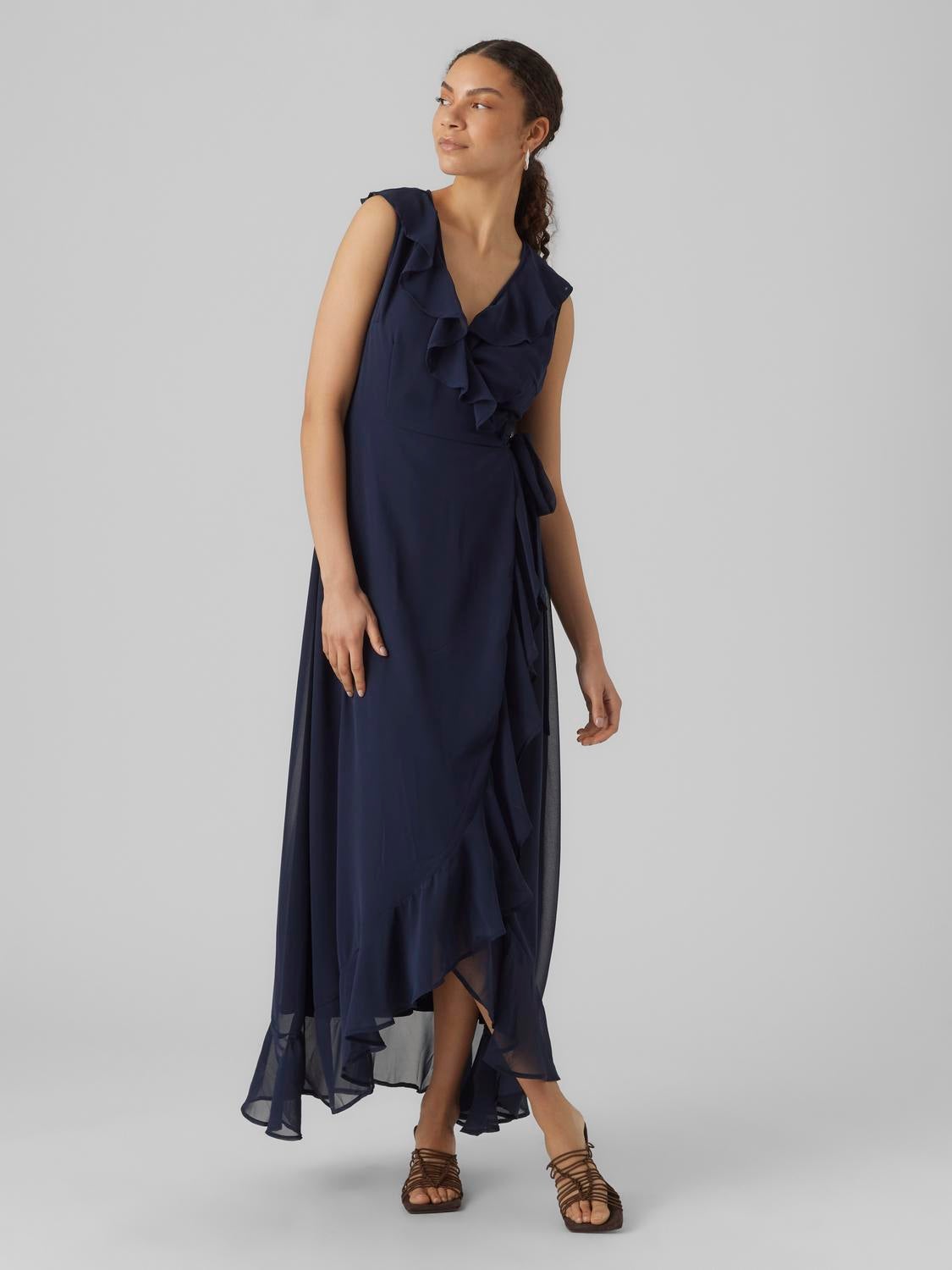 VMSILLE Langes Kleid