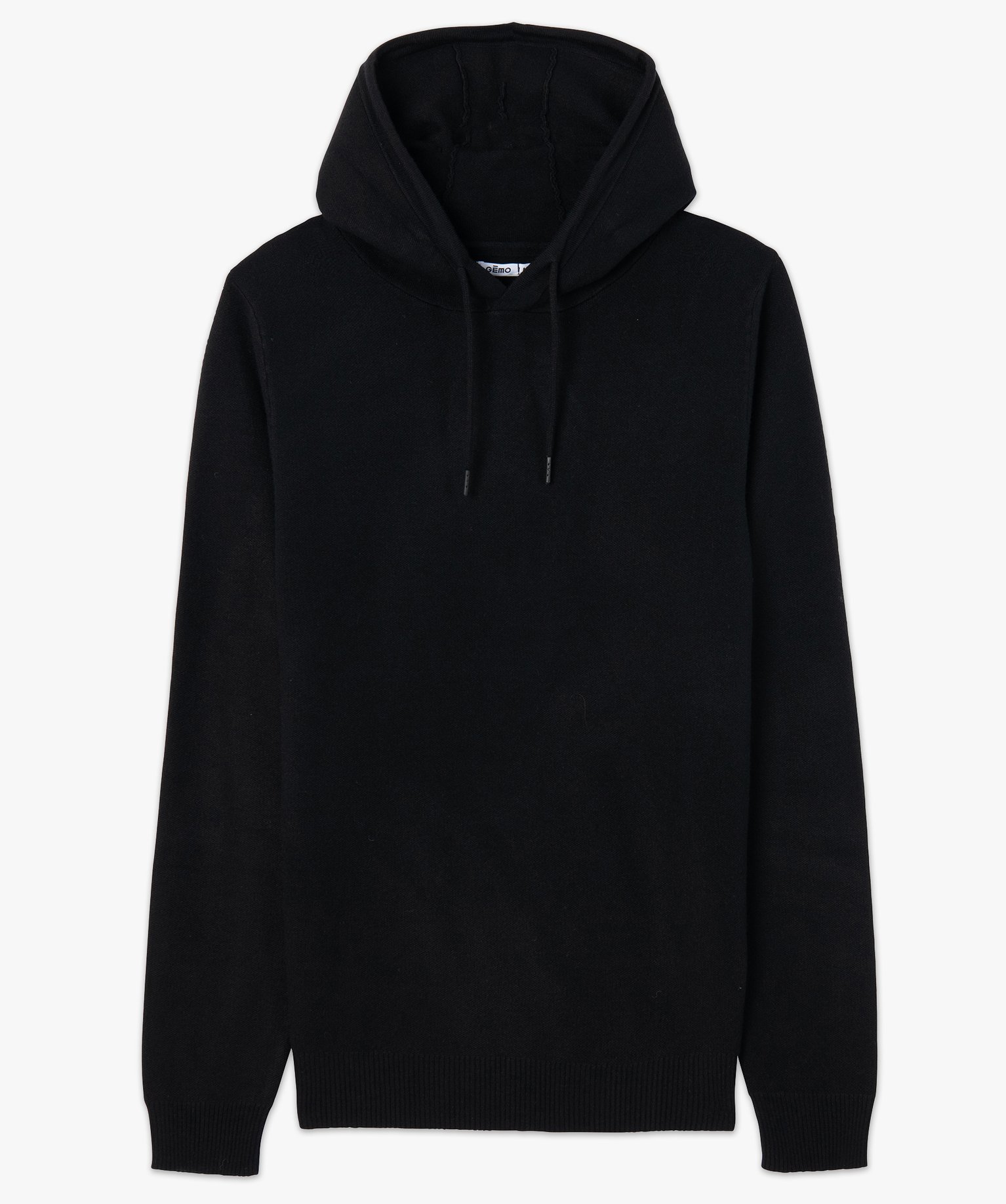 Pull homme à capuche faon sweat noir | GEMO
