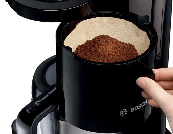 BOSCH Filterkaffeemaschine TKA8A053 Styline, 1,1l Kaffeekanne, Papierfilter 1x4, mit Thermokanne