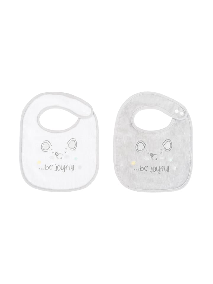 Kikkaboo Babylatz Frottee 2-teilig in grau günstig kaufen onesize