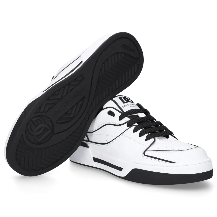 Dolce & Gabbana - Sneaker low NEW ROMA Kalbsleder - weiß