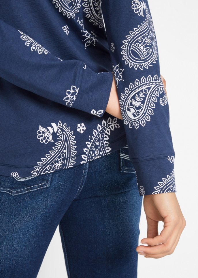 Shirt bedruckt, Langarm