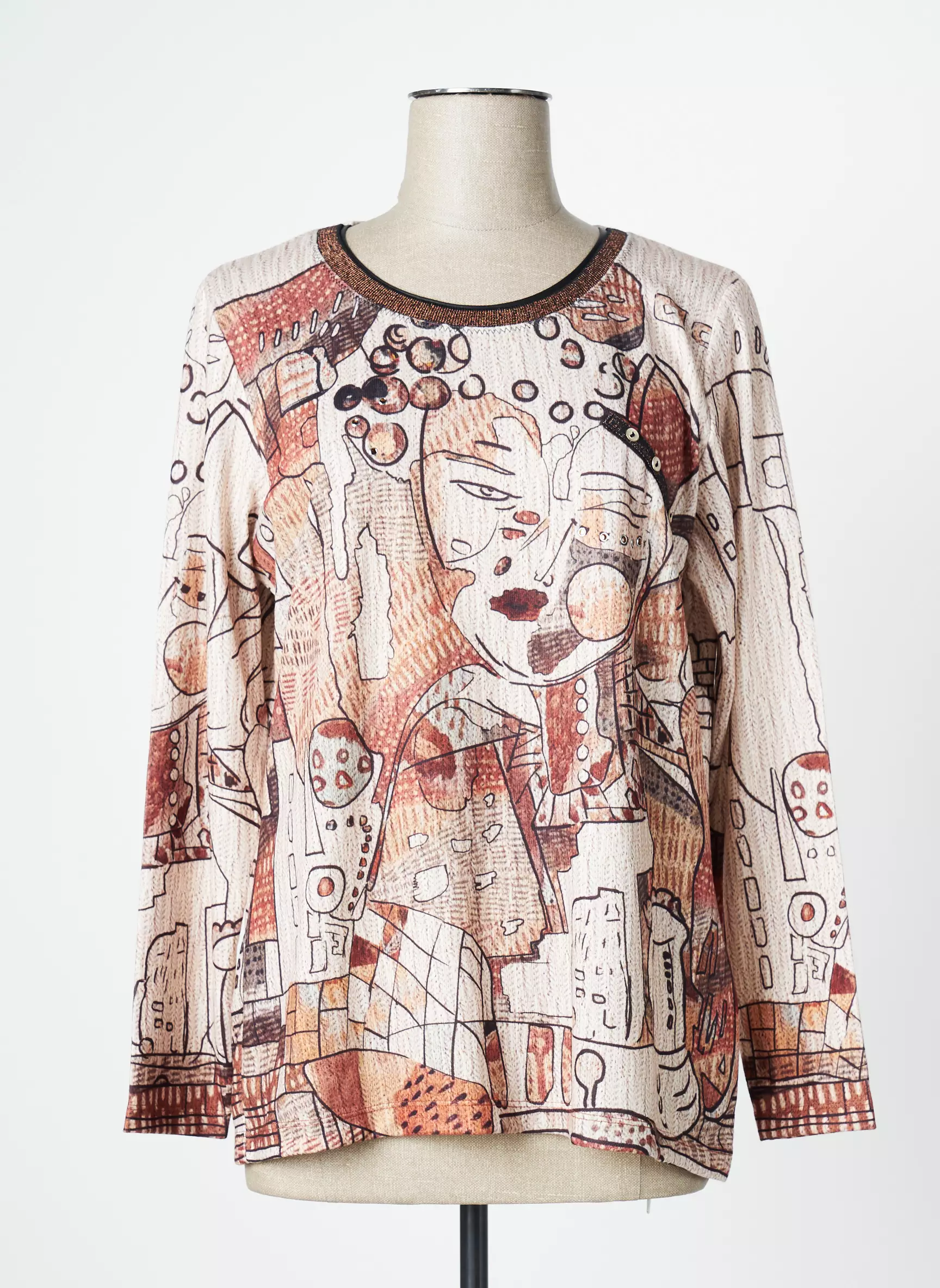 Bagoraz Tshirts Femme couleur beige