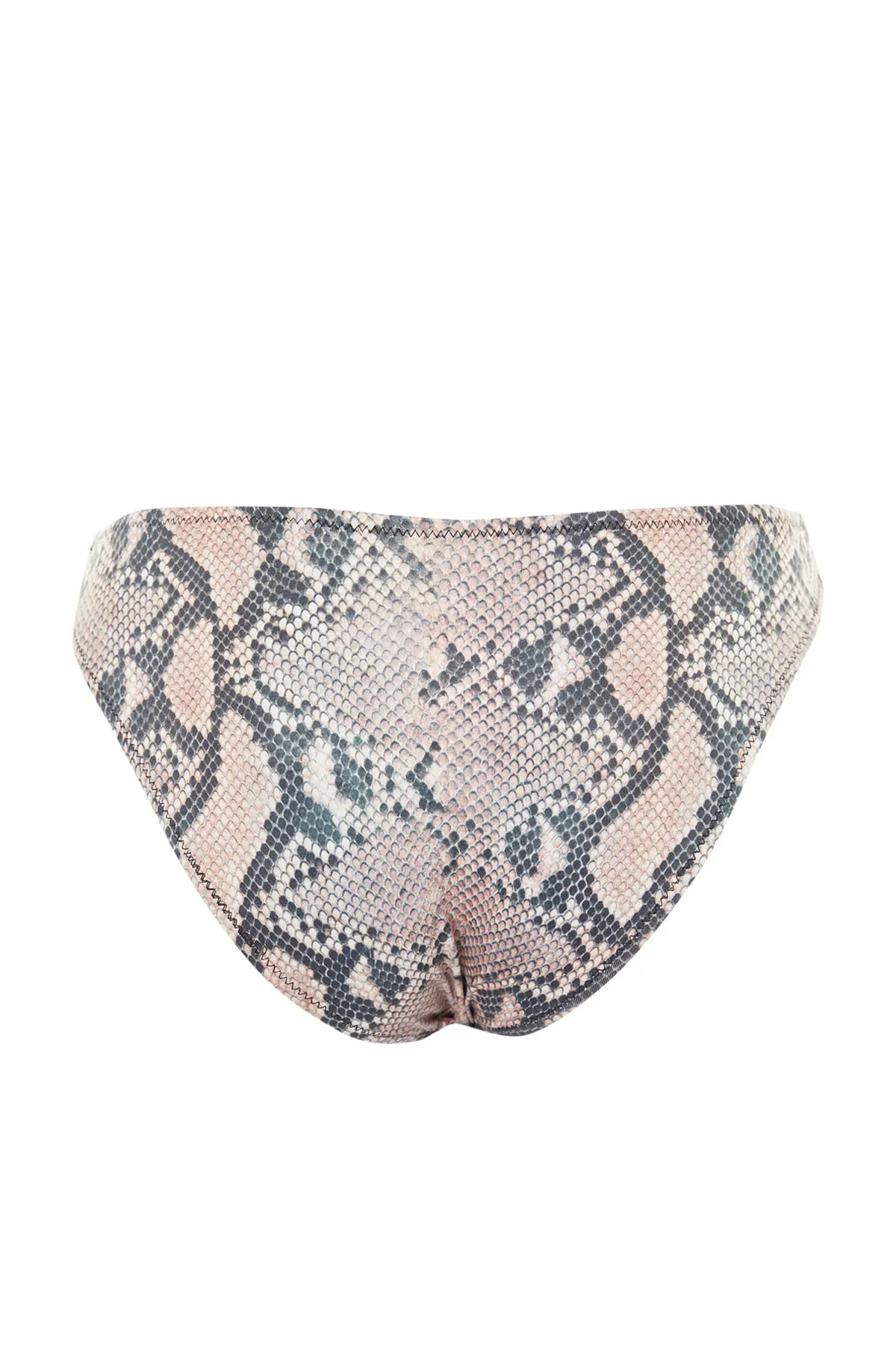 Trendyol Collection  Braune Bikinihose mit Schlangenmuster TBESS21BA0032