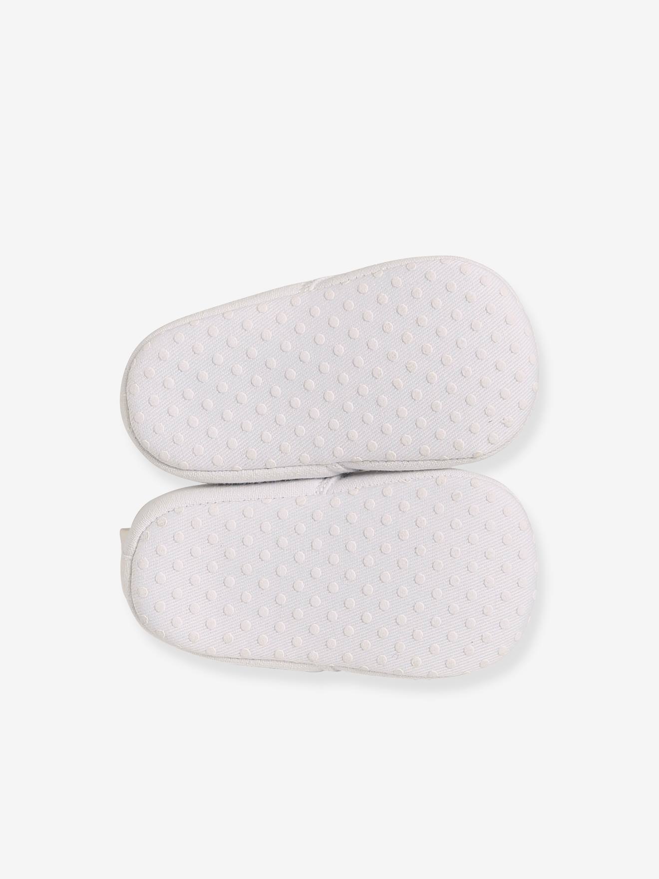 Chaussons souples bébé mixte blanc