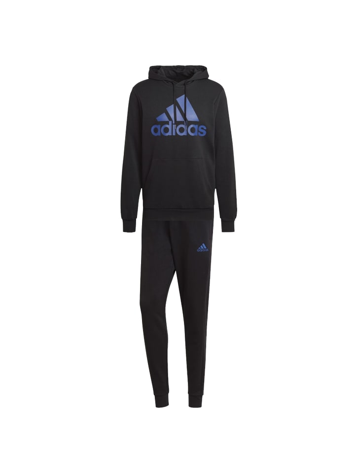 adidas Jogginganzug in Black-Blue günstig kaufen