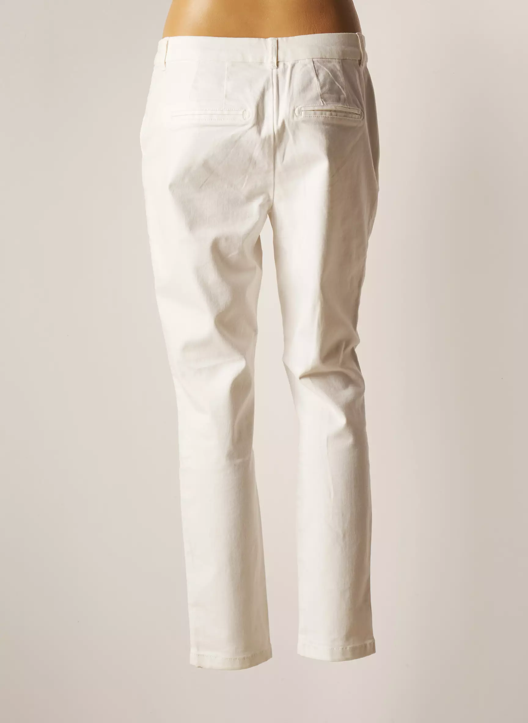 Vero Moda Pantalons Chino Femme couleur blanc