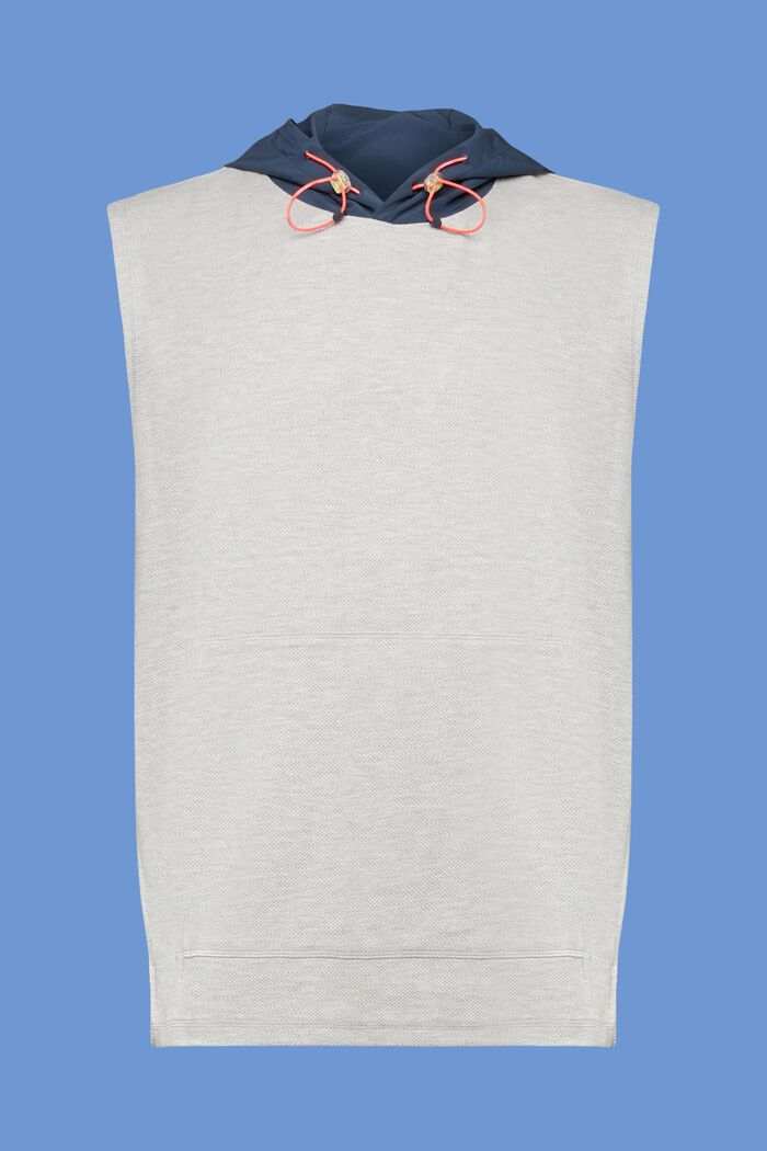 Ärmelloses Kapuzen-Sweatshirt mit Cord-Details