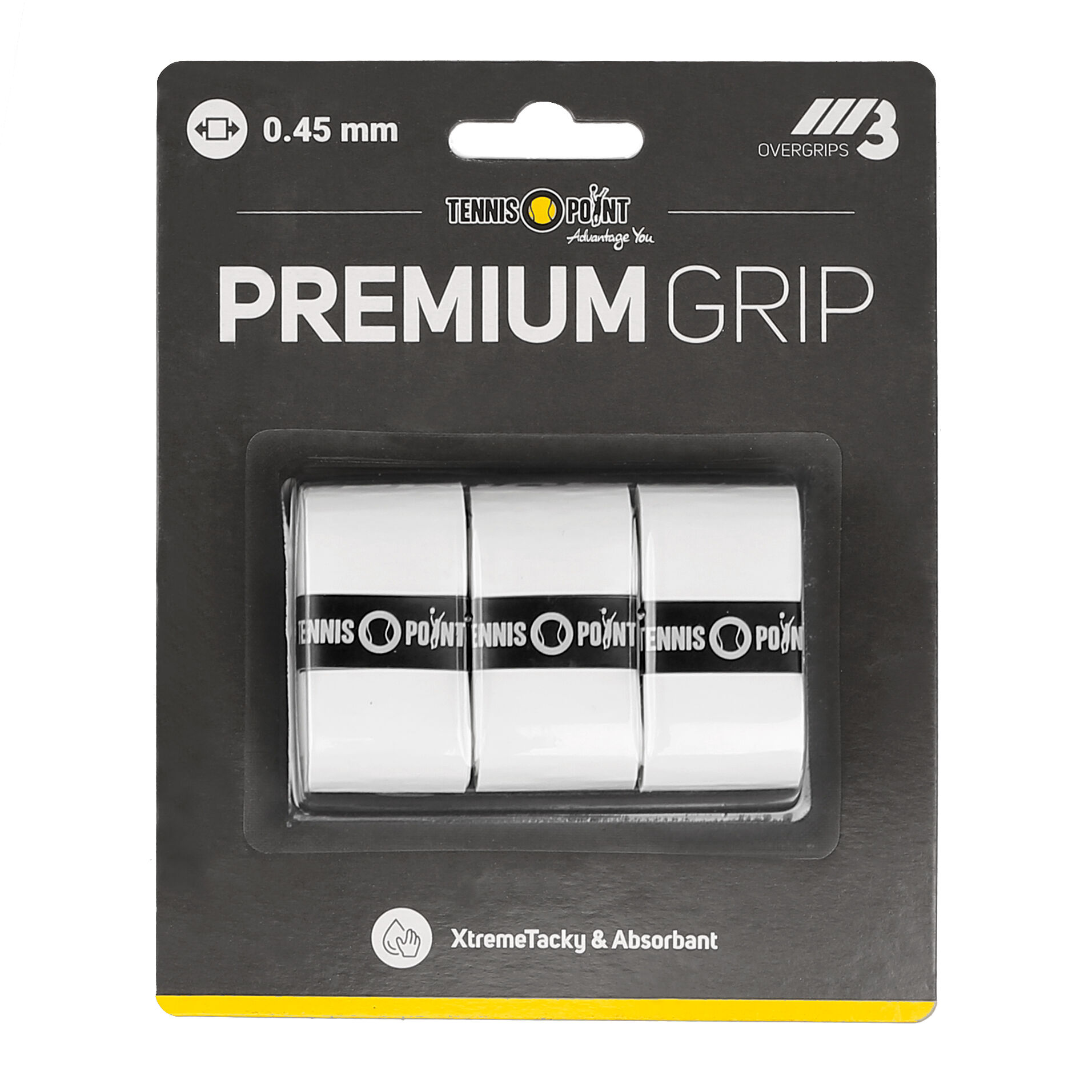 Premium Grip 3er Pack - Weiß