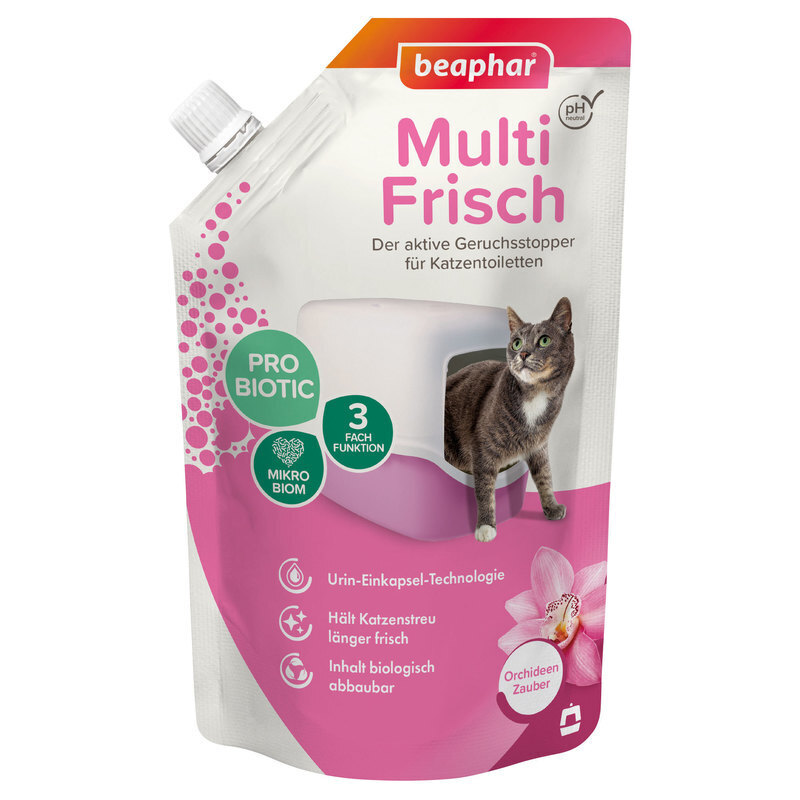Beaphar Katzenstreu Beaphar Multi-Frisch für Katzentoiletten 400g Orchidee