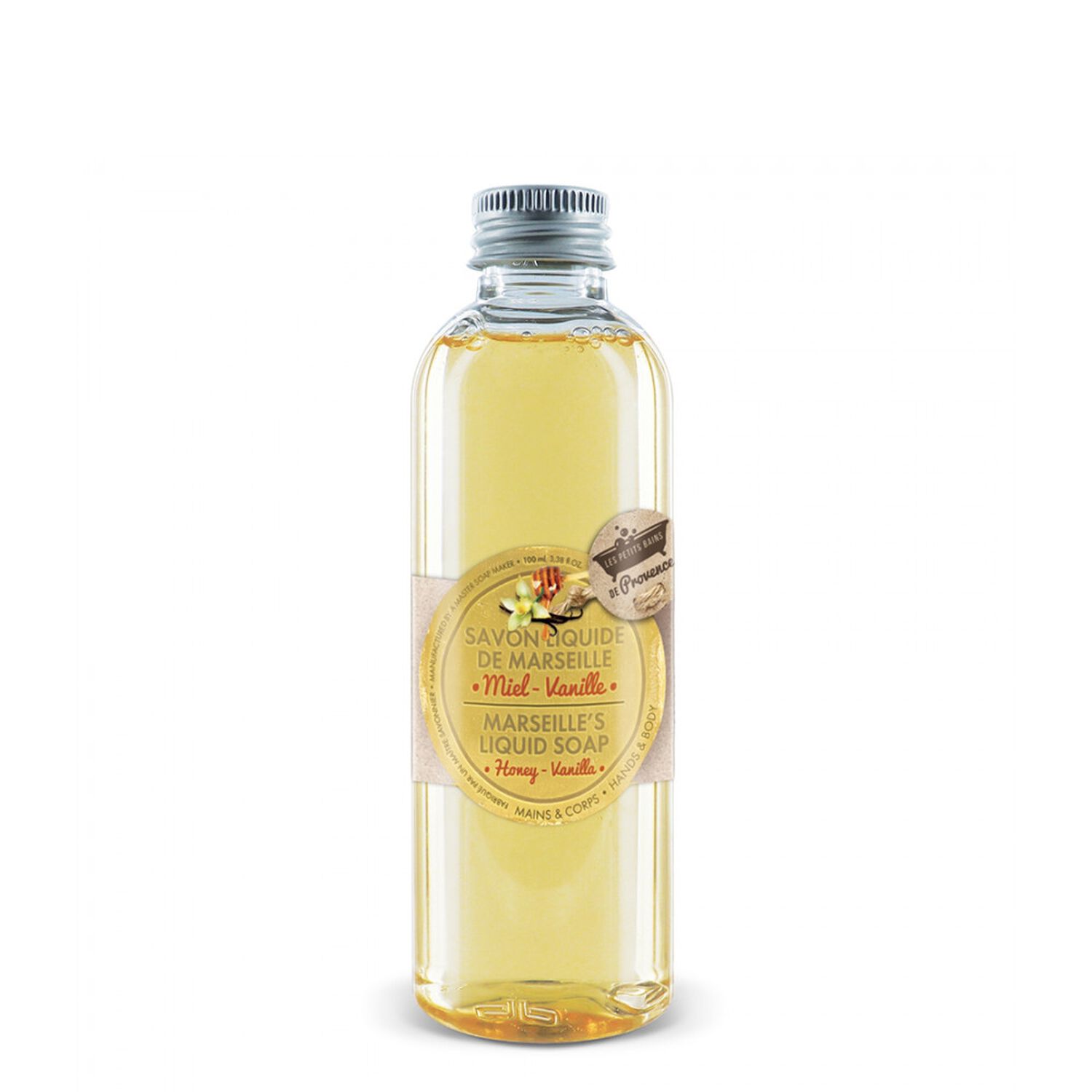 Les Petits Bains de Provence Savon Liquide de Marseille Parfum Miel-Vanille