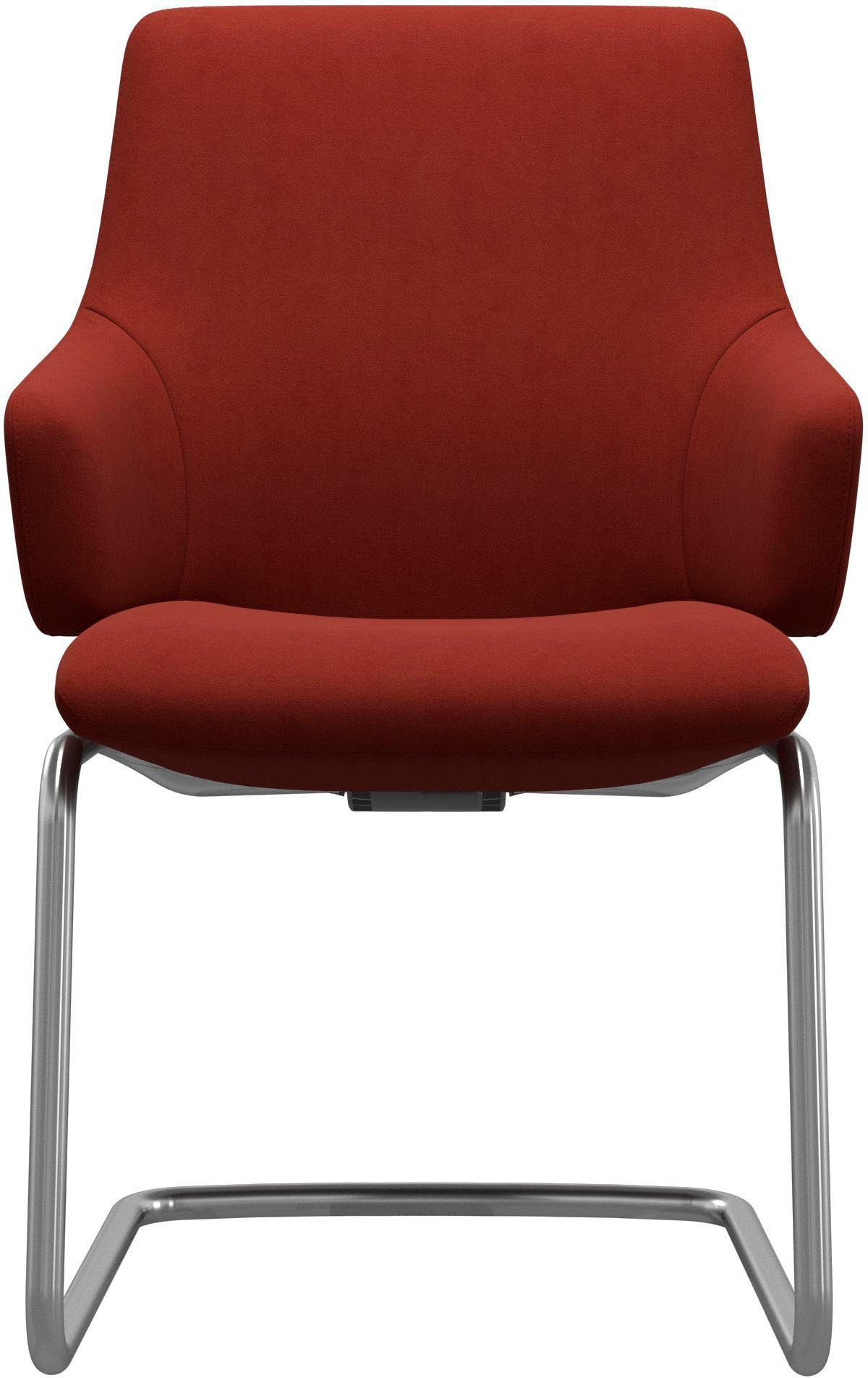 Stressless® Polsterstuhl Laurel, Low Back mit Armlehne, Größe L, mit Beinen aus Stahl in Schwarz matt