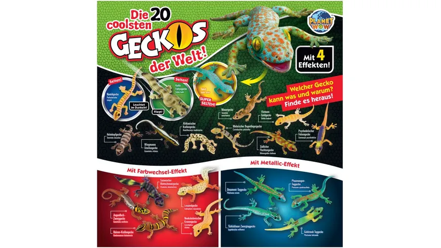 Blue Ocean - Gecko-Sammelserie PLANET WOW, 1 Tüte, sortiert