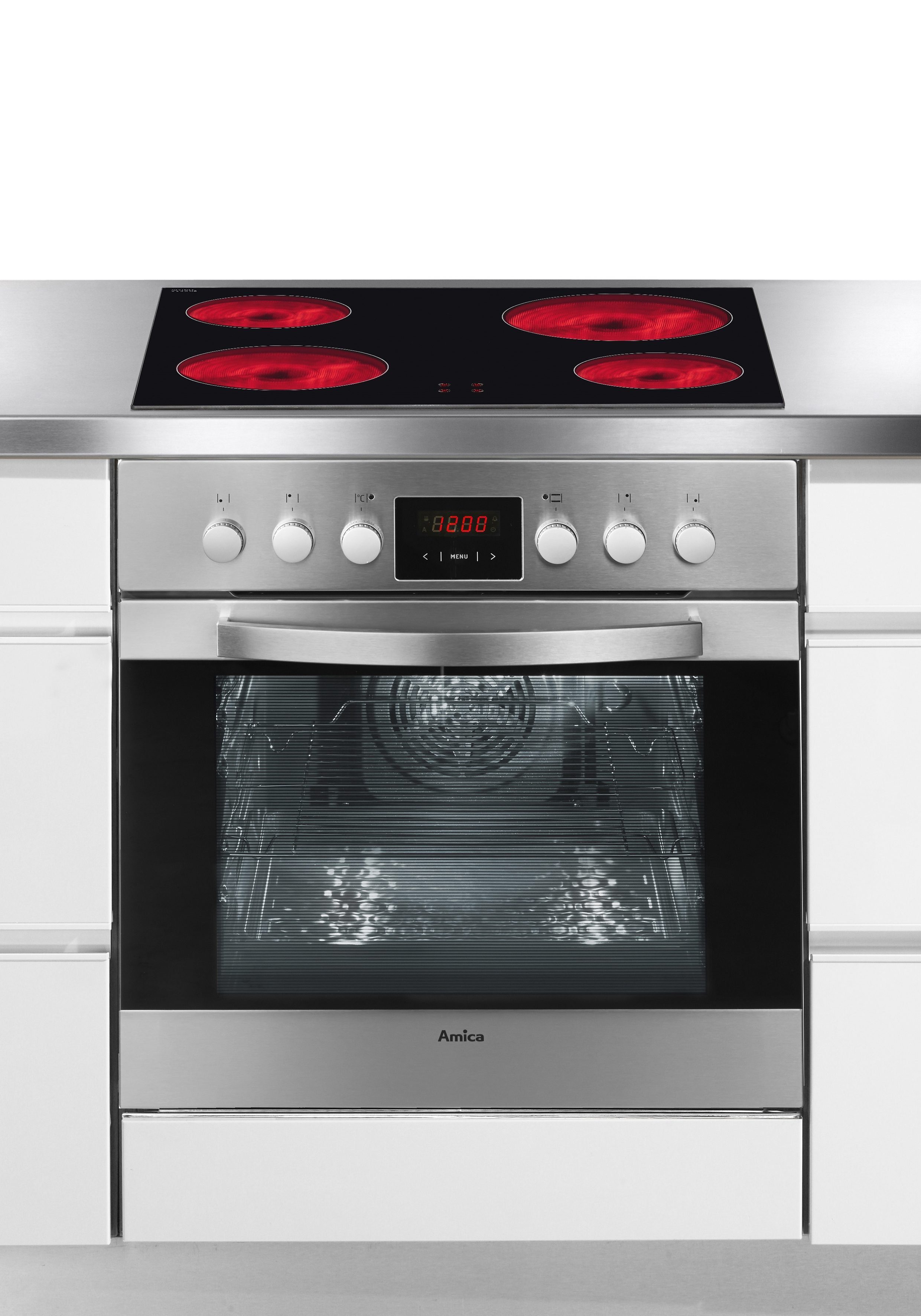 Amica Elektro-Herd-Set EHC 12616 E, RapidWarmUp-Funktion