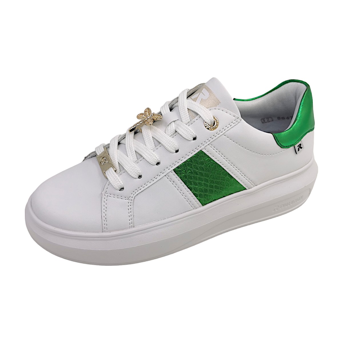 Rieker Manila/Lorica/Reptile11 W1202-81 Weiß 81 Weiss/ Apfel