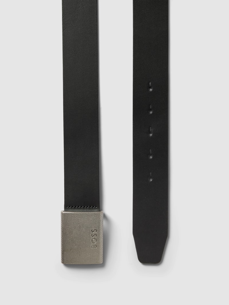 Gürtel mit Label-Detail Modell 'Jep' in schwarz