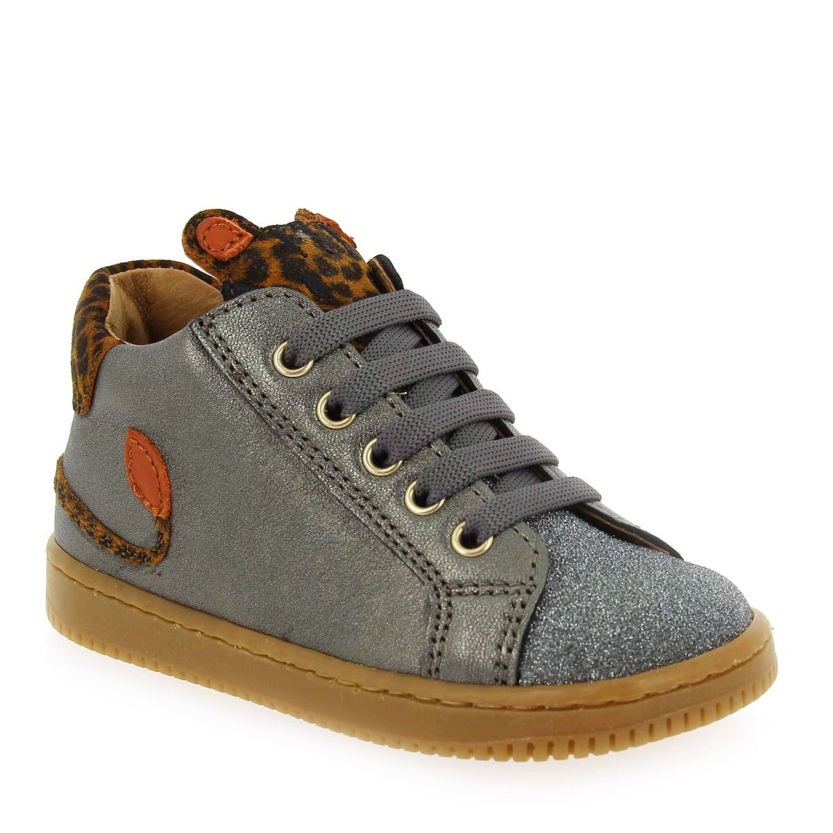 Babybotte  FLEOPARD - gris orange