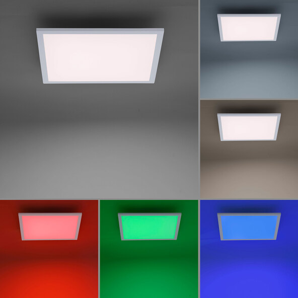LED-Deckenleuchte LOLAsmart Flat, 45 x 45 cm