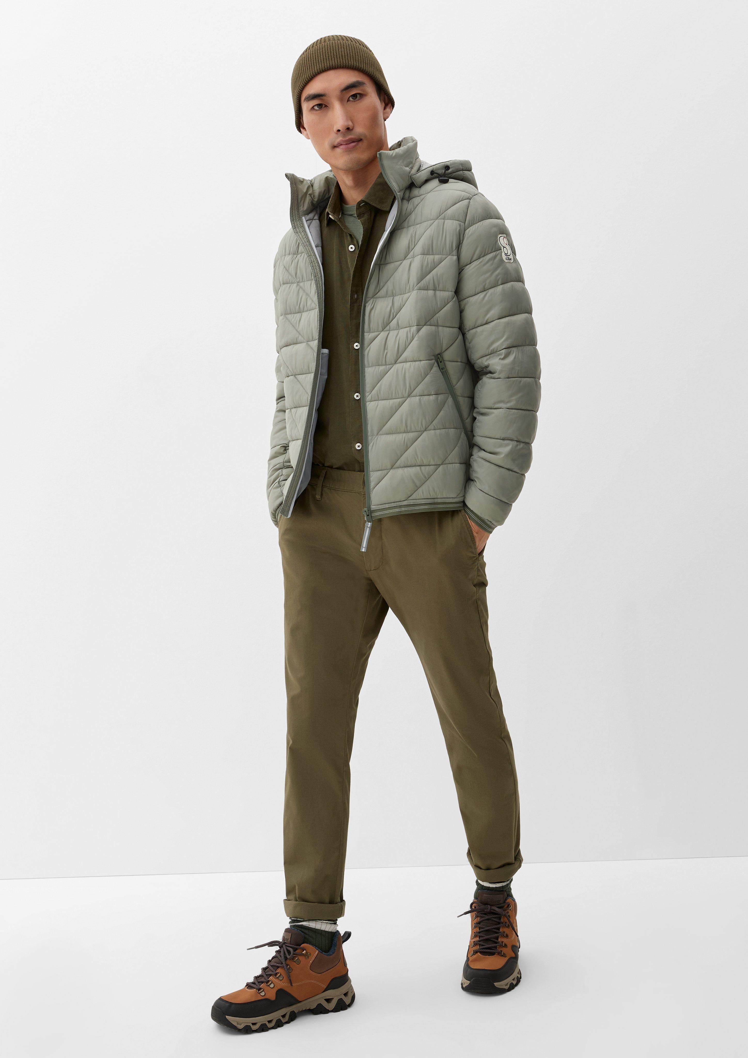 Steppjacke mit abnehmbarer Kapuze  2127131-7802