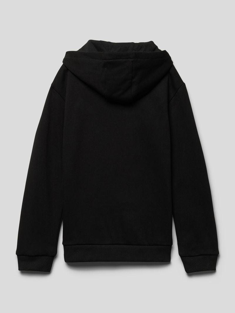 Hoodie mit Kapuze in schwarz