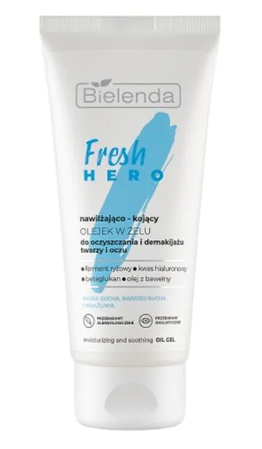 Bielenda Fresh Hero хидратантни и умирујући гел-уље за чишћење и скидање шминке